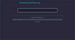 Desktop Screenshot of mandalayarchdiocese.org